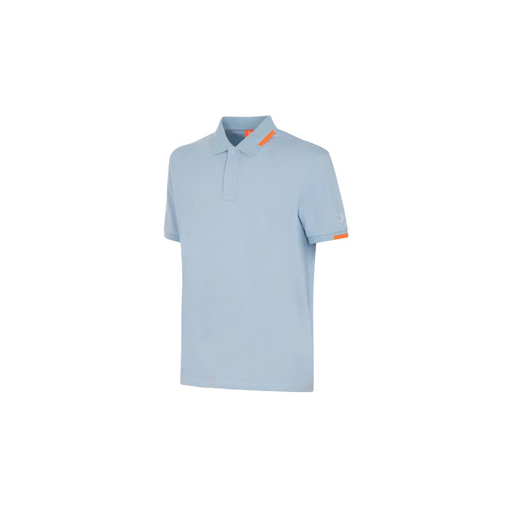 Suns Light Blue Cotton Men Polo Shirt